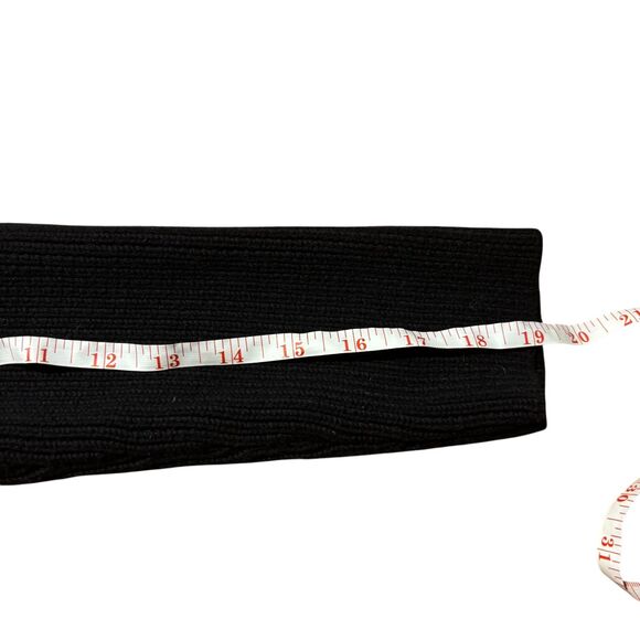 Athleta Bayridge Asymmetrical Ribbed Sweater Black- Size XS - Picture 7 of 9